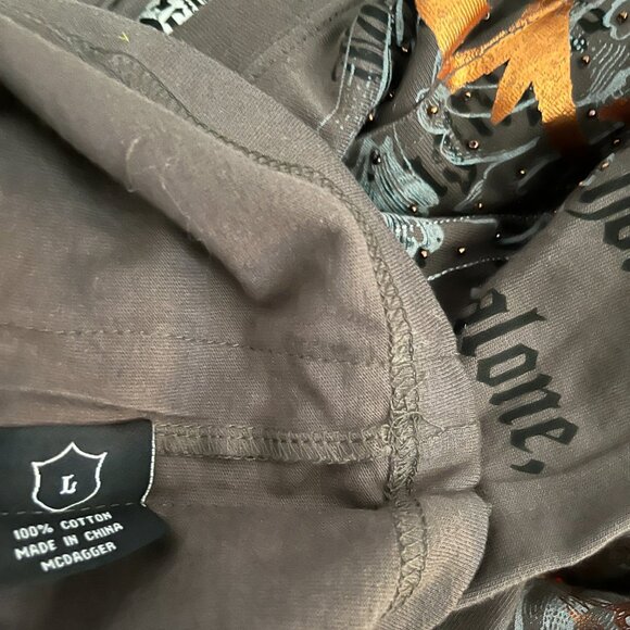 BNWT MCDAGGER gargoyles brown long sleeve (L) - Picture 2 of 5